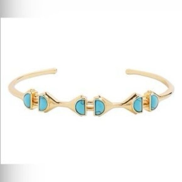 Stella & Dot Turquoise Stone Cuff - Picture 2 of 8